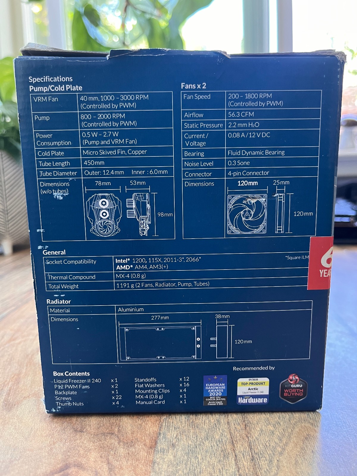 ARCTIC Liquid Freezer II 240 Multi Compatible All-In-One CPU Water Cooler – OEM
