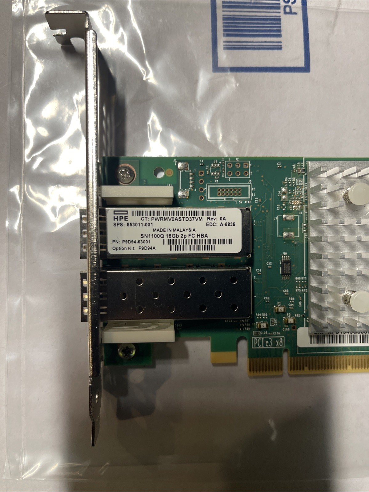 HPE QLE2692-HP P9D94A SN1100Q 16Gb 2P Dual Port FC HBA 853011-001