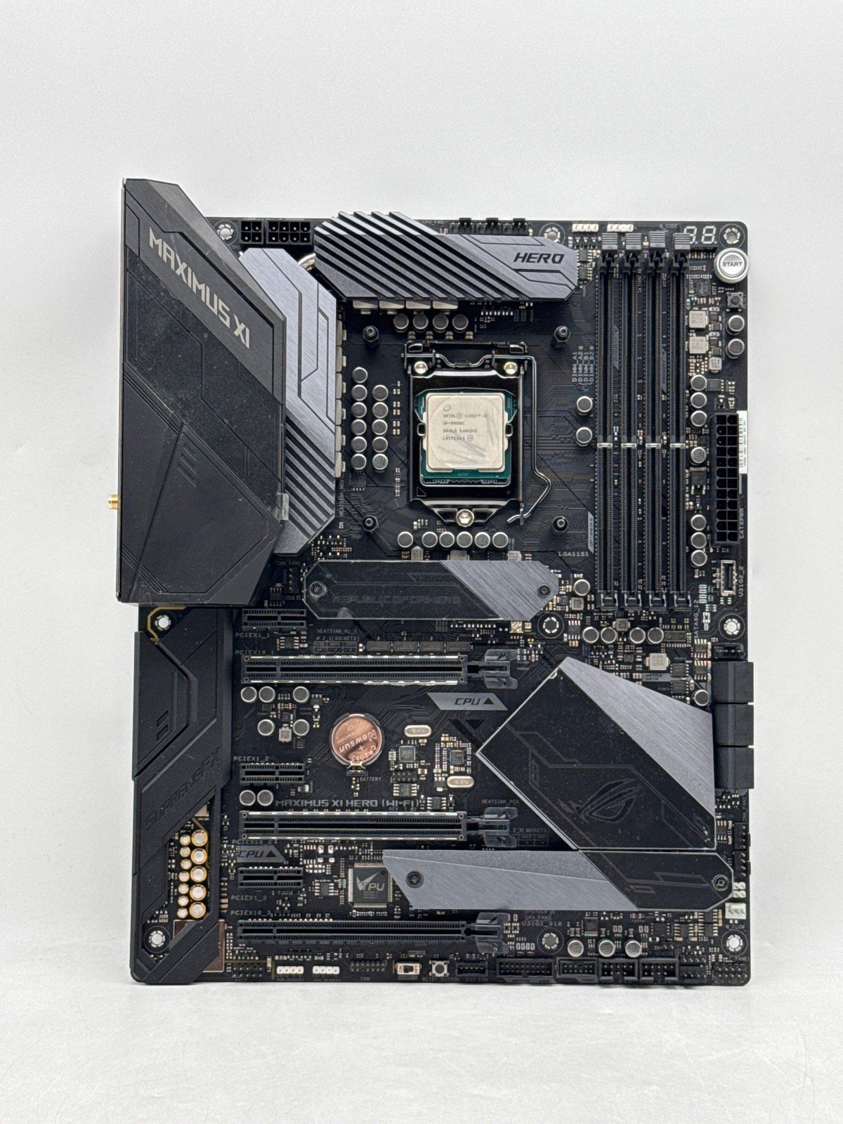 ASUS ROG Maximus XI Hero Wi-Fi Motherboard and i9-9900K 3.60GHz CPU Combo