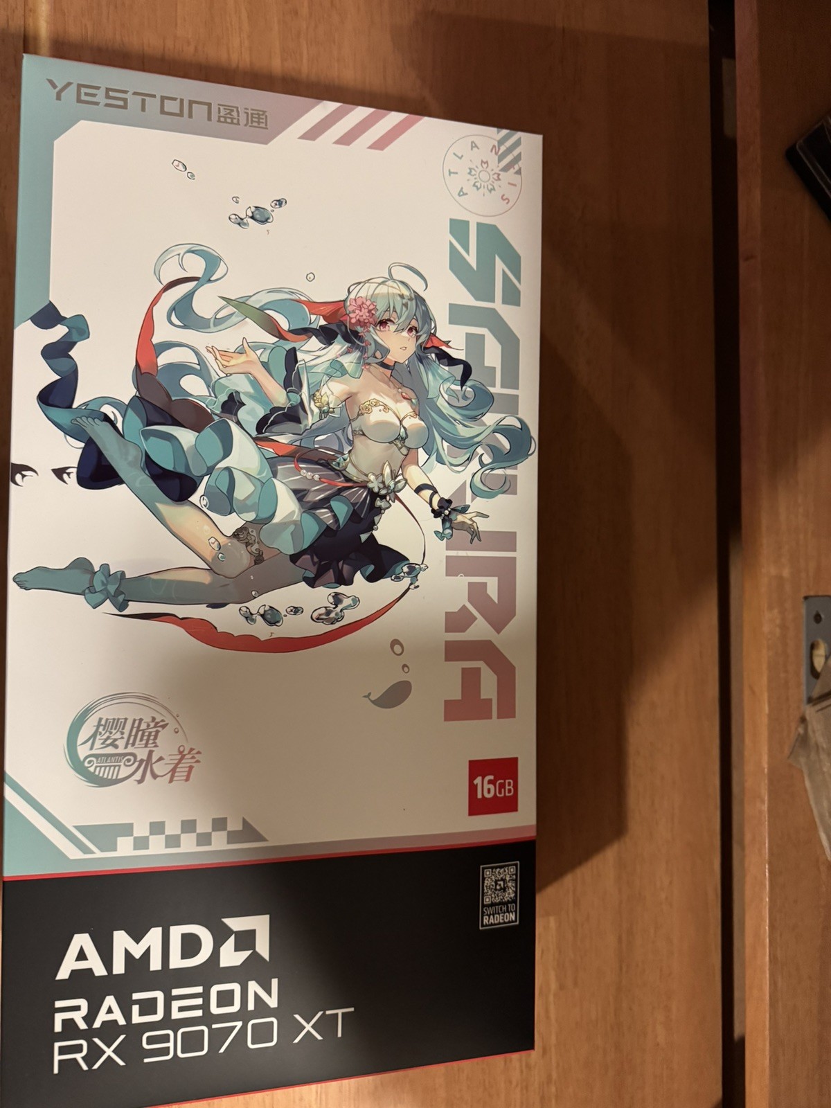 Yeston Sakura Atlantis Radeon RX 9070 XT 16G GDDR6 Video Graphics Card US SELLER