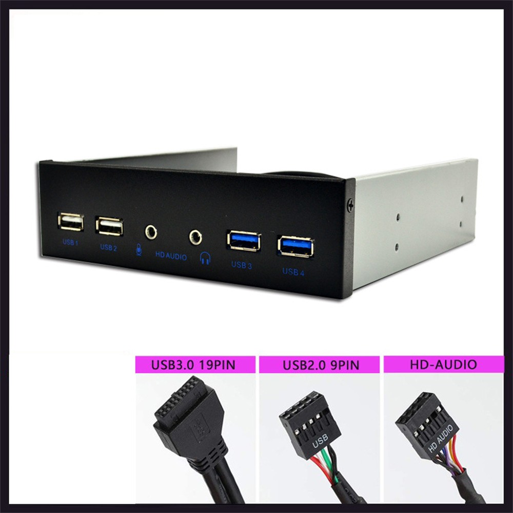 Desktop PC Case Internal Front Panel USB Hub 2 Ports Usb 3.0 & 2 Ports Usb 2.0