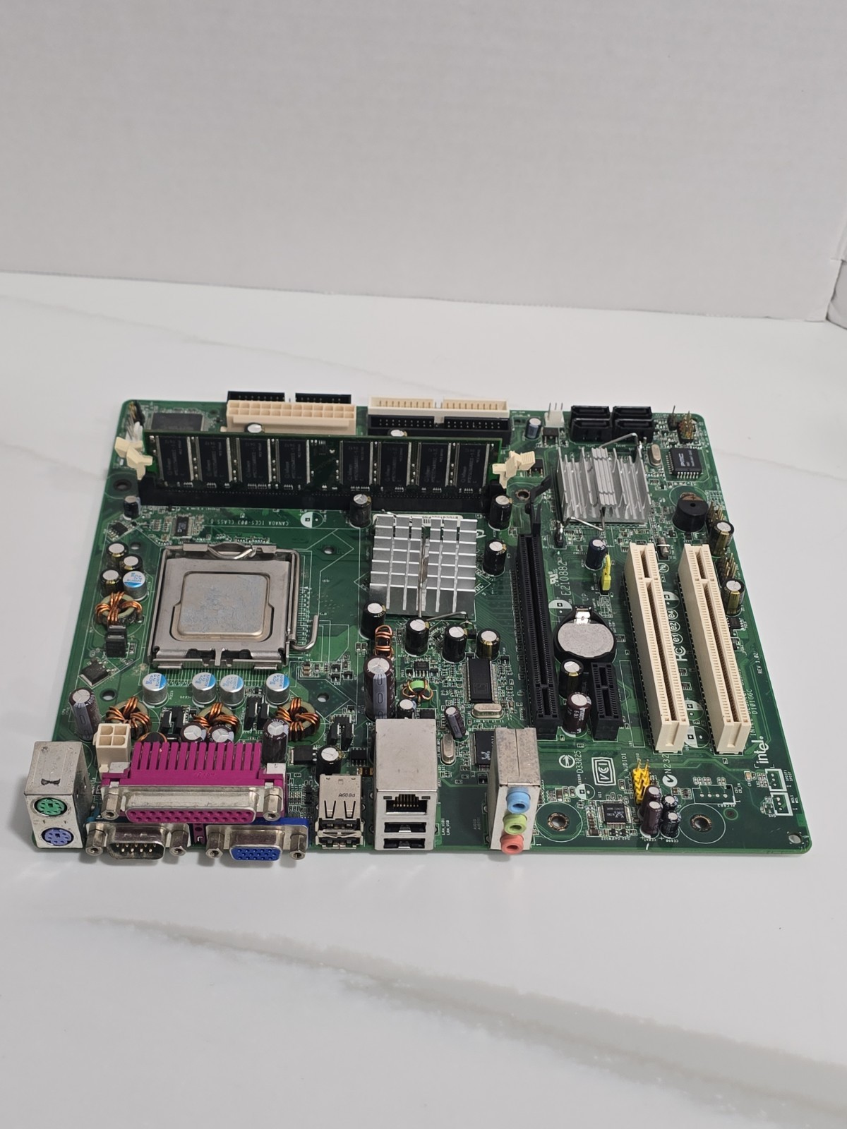 🔥 Intel D101GGC Motherboard E210882 w/ Infineon 512MB DDR RAM PARTS ONLY