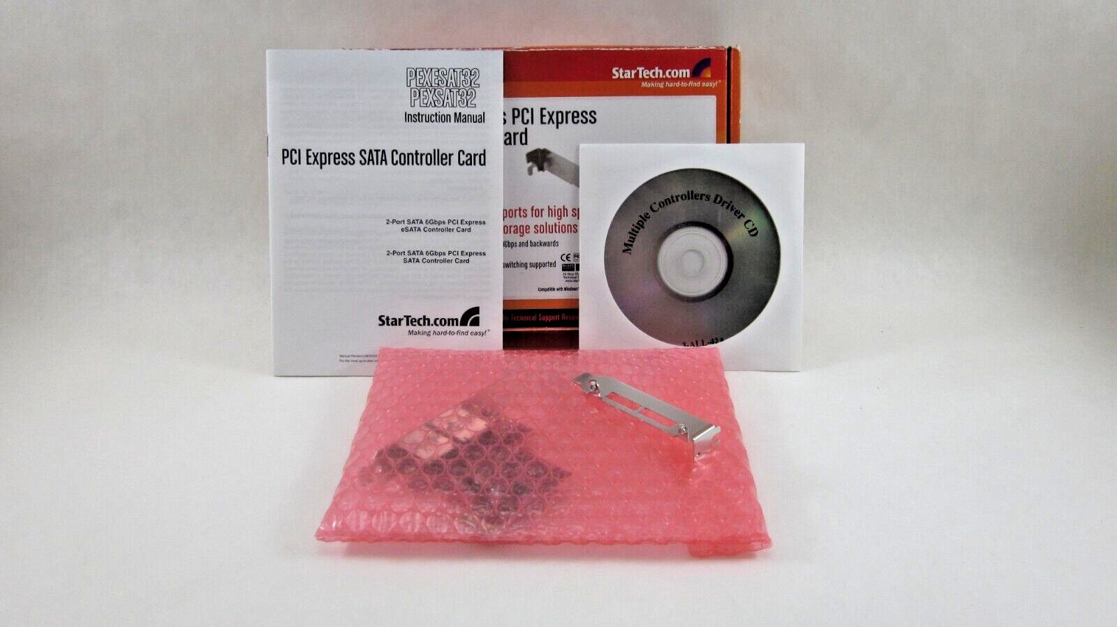 StarTech 2 Port SATA 6 Gbps PCI Express eSATA Controller Card Storage Control