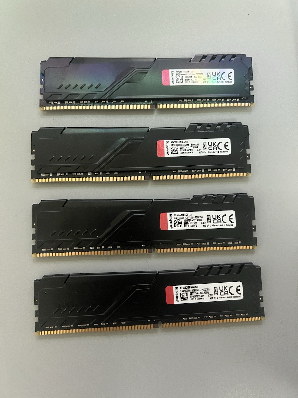 Kingston FURY Beast 128GB (4 x 32GB) PC4-28800 (DDR4-3600) UDIMM Memory – Black