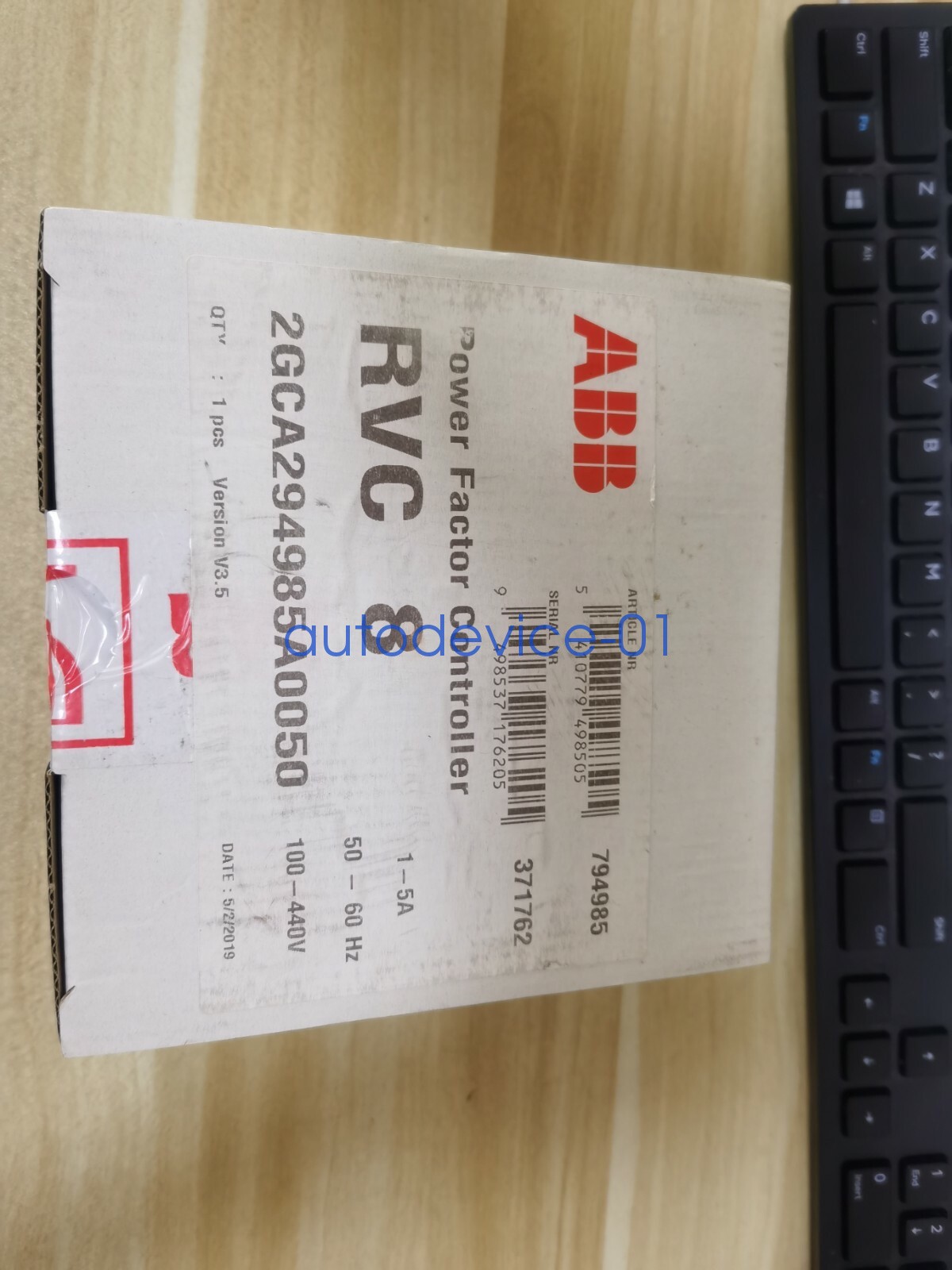 1PCS New ABB RVC-8 RVC8-1/5A Power Factor Controller In Box DHL/FedEx