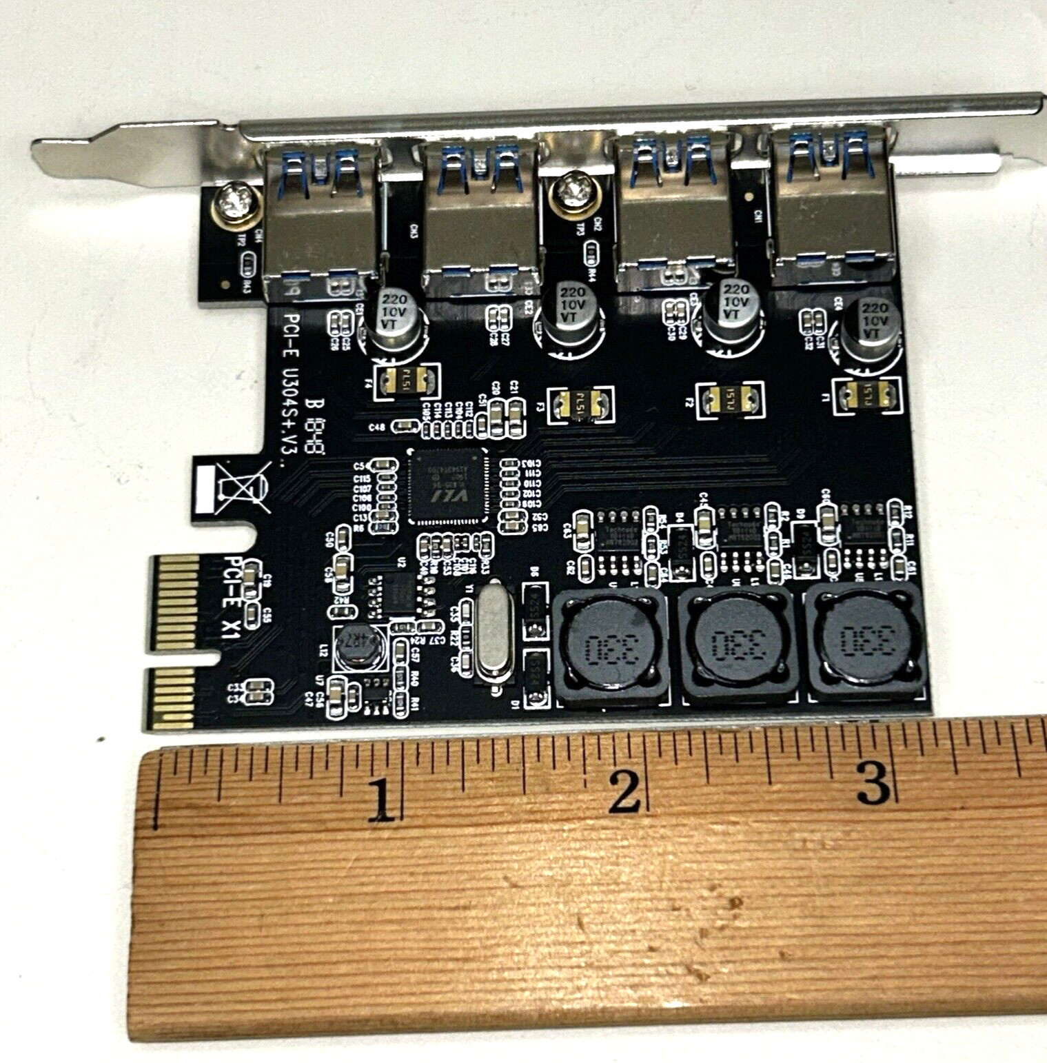4 Ports X1 PCI-E to USB 3.0 Expansion Card (4 USB Type-A), PCI Express (PCIe)