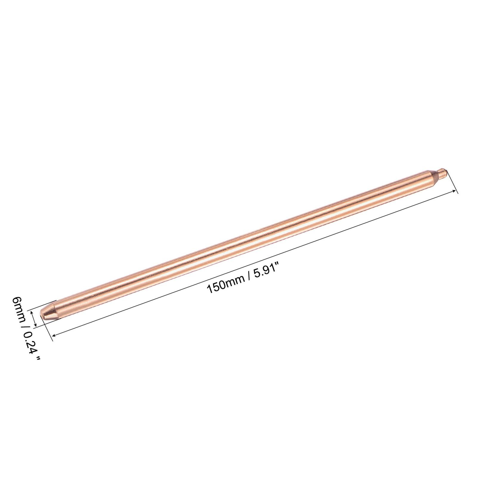 Copper Round Heat Pipe for Cooling Laptop CPU GPU Heatsink 6mm x 150mm