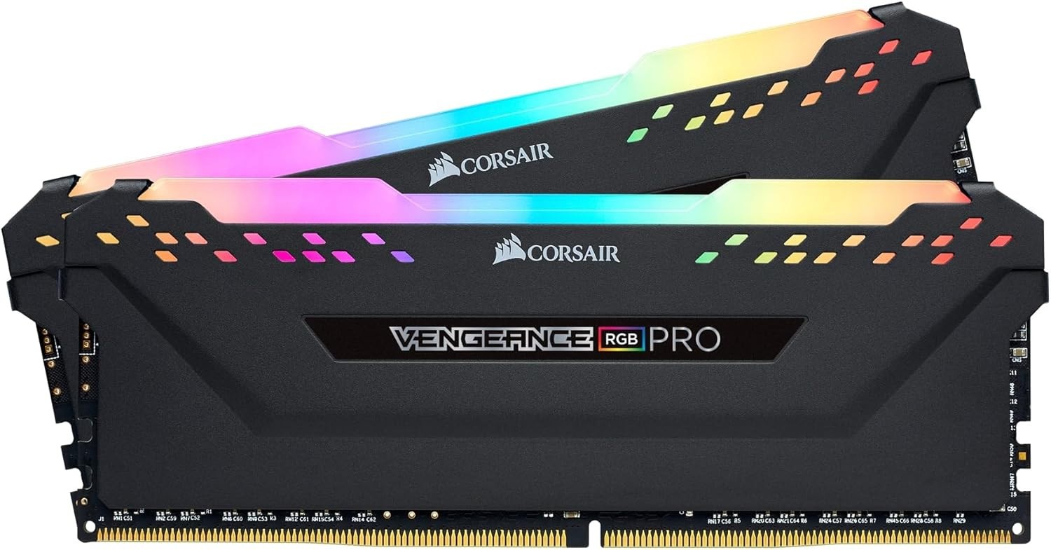 CORSAIR Vengeance RGB PRO DDR4 RAM 32GB (2x16GB) 3200MHz CL16-20-20-38