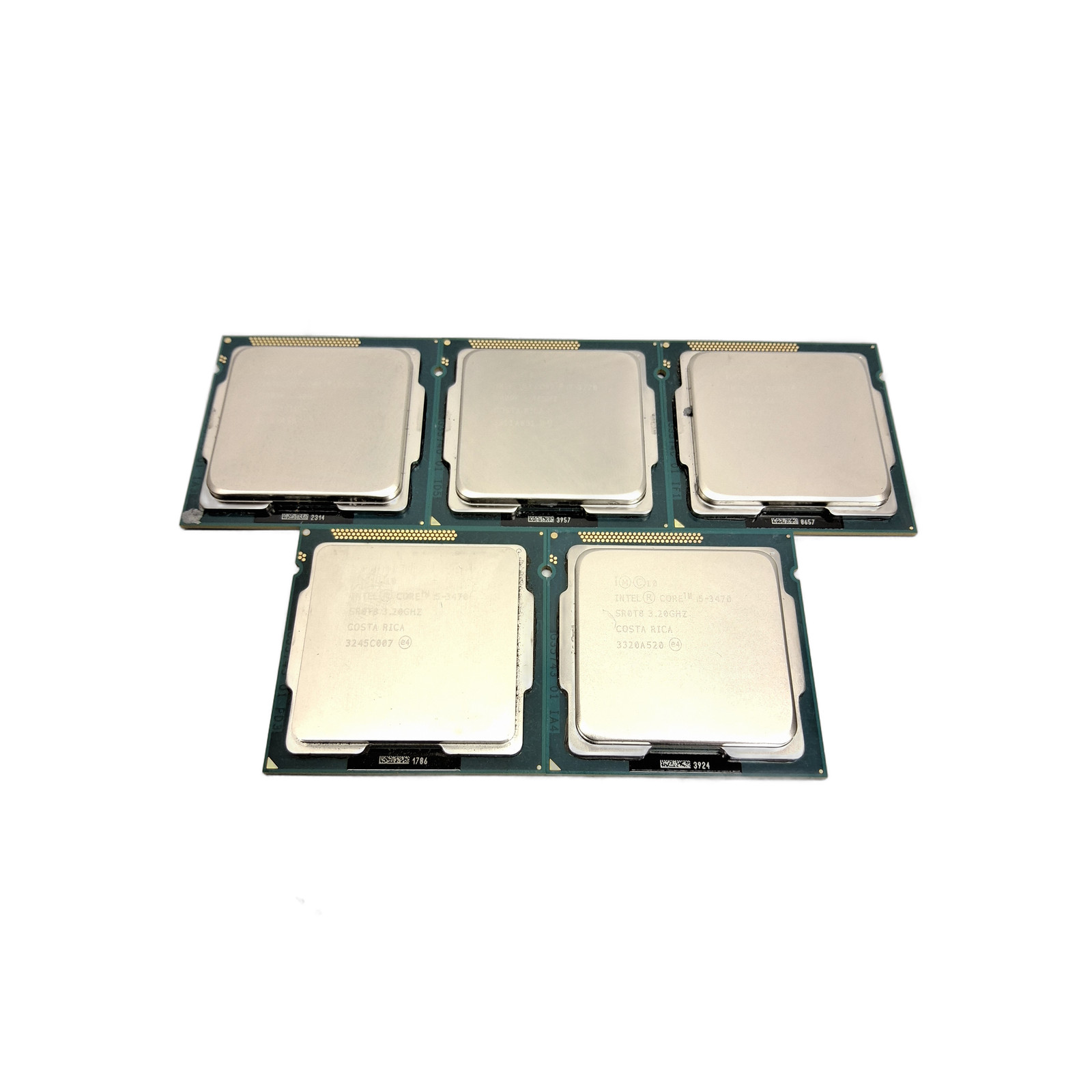 Lot of 5 Intel CPUs i5-3470 SROT8 + i7-3770 SROPK LGA1155 Tested