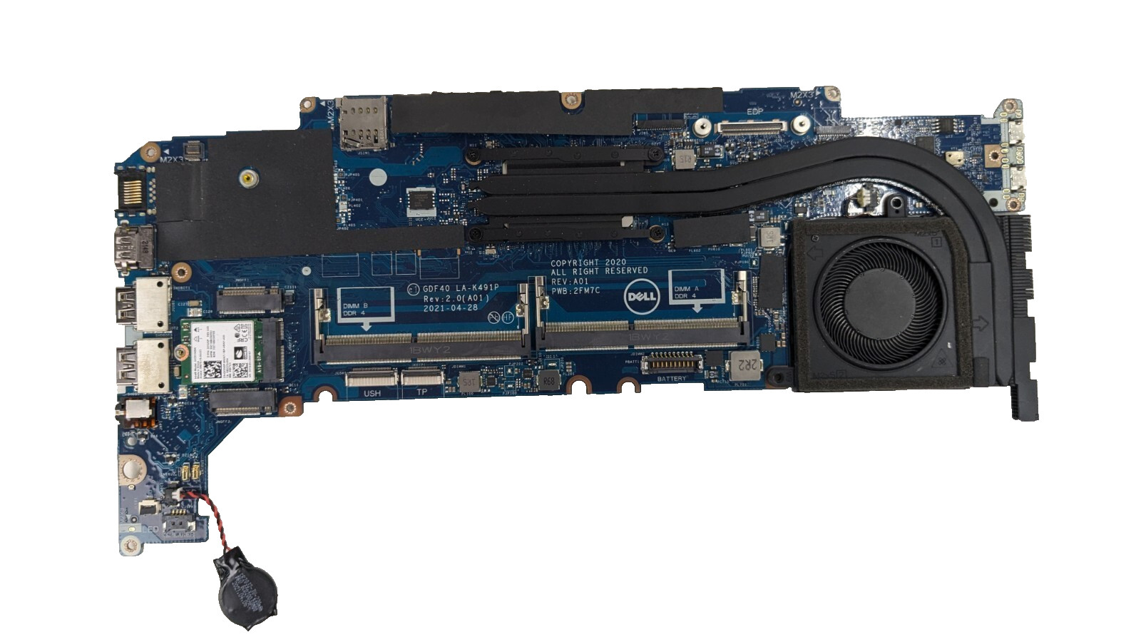 Dell Latitude 5420 Motherboard Intel i5 1145G7 4.4GHZ M51J7 100% Tested Working