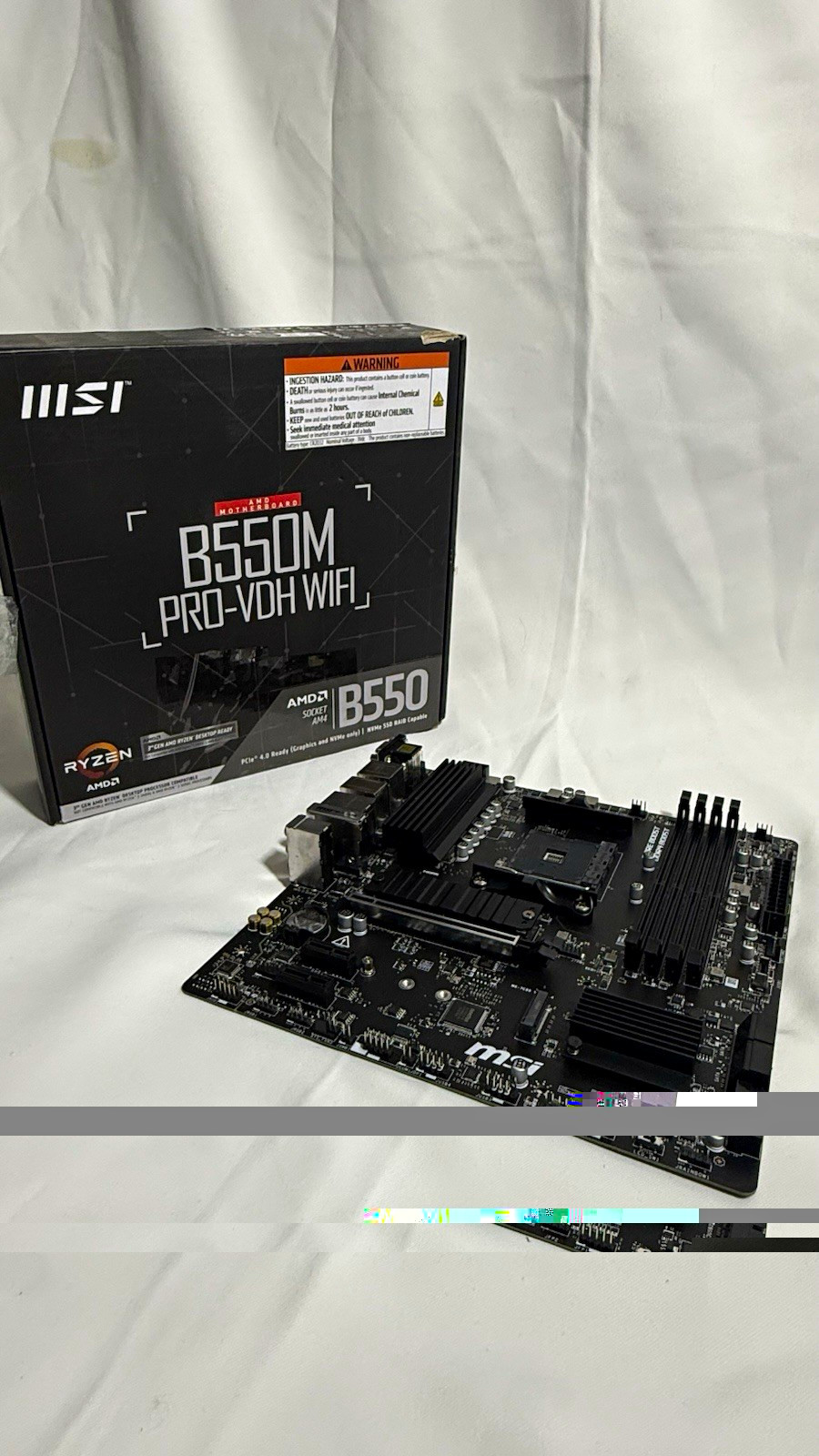 MSI B550M PRO-VDH WIFI B550 AM4 MicroATX DDR4 WiFi Motherboard