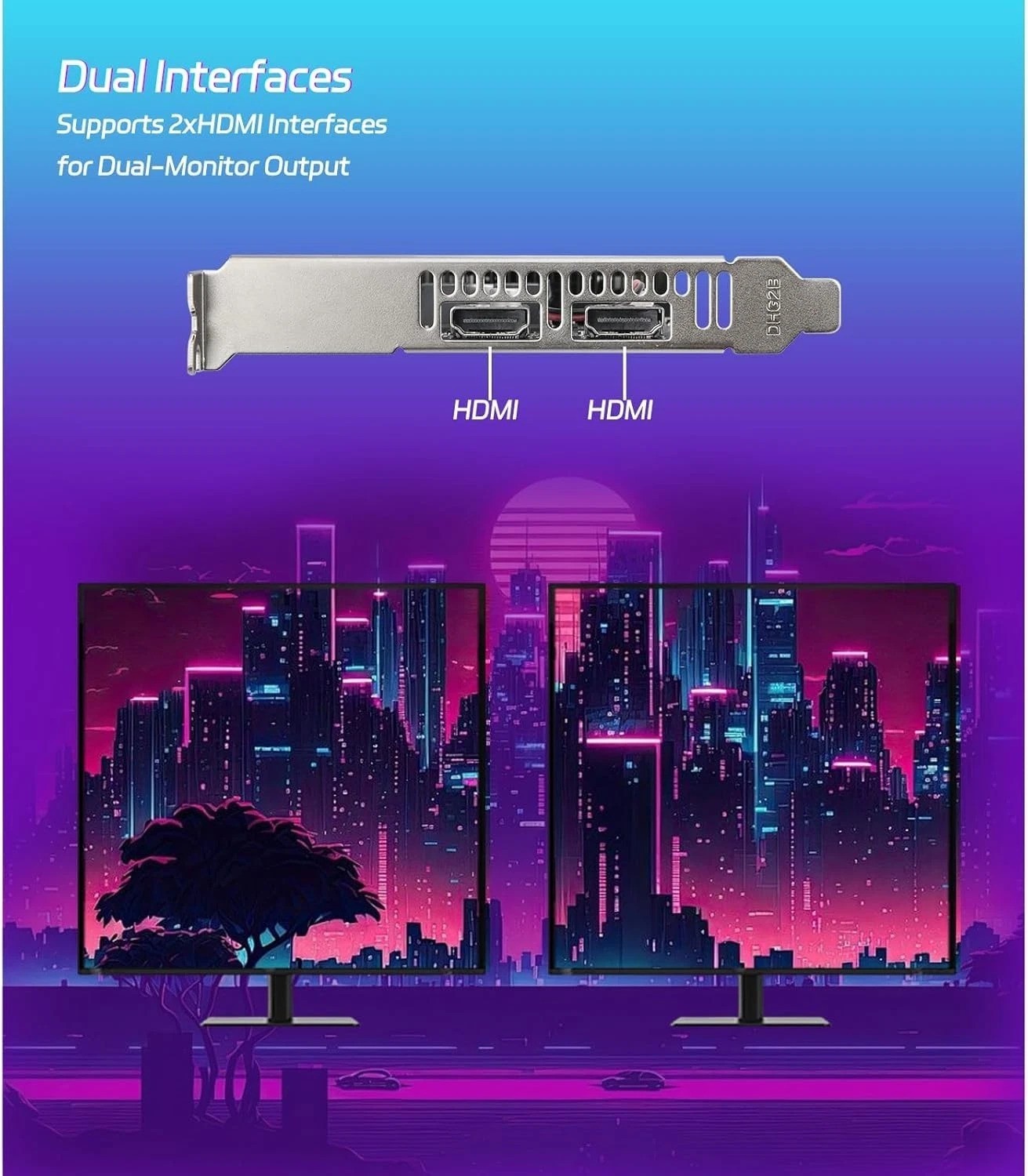 AMD Radeon R7 350 4GB GDDR3 Graphics Card – Dual HDMI for Multi-Monitor Setup