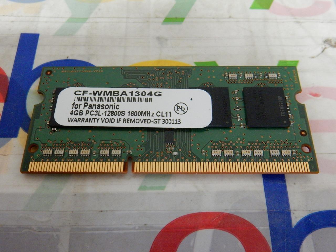 Genuine Panasonic Toughbook CF-WMBA1304G 4GB PC3L-12800 DDR3 1600MHz CL11 SODIMM