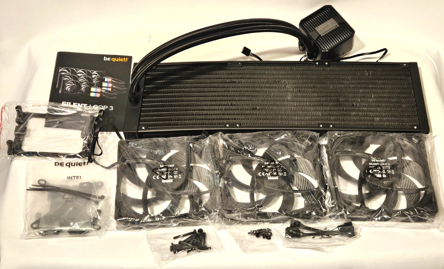 be quiet! Silent Loop 3x Cooling Fan 1900rpm 4pin PWM BW026 Bent Frame