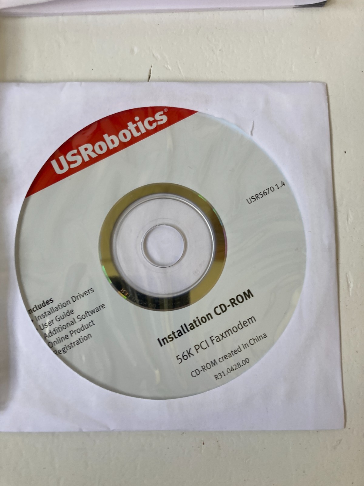 US Robotics 56K PCI Faxmodem V.92 & V.90 ITU Standard 5670