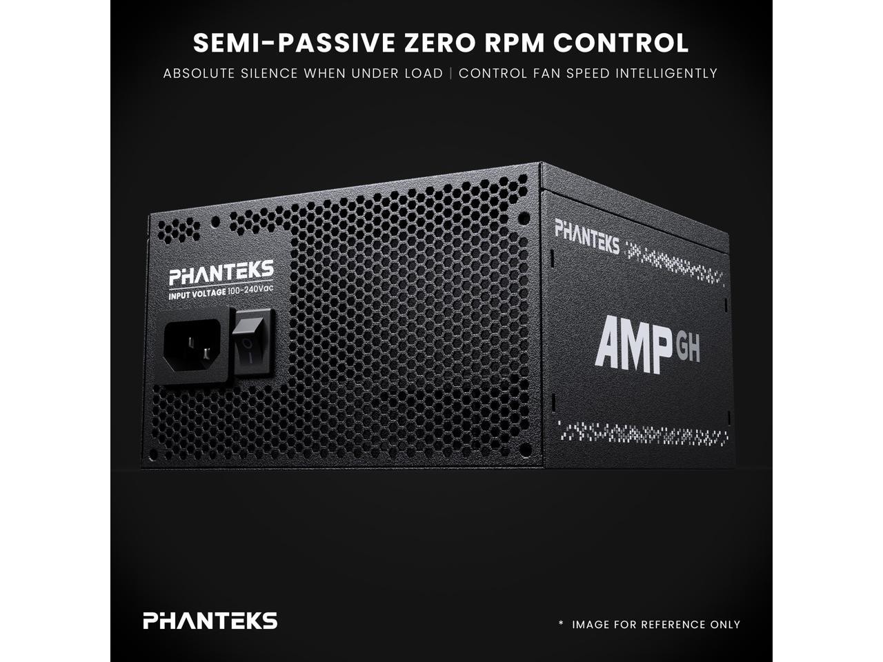 Phanteks AMP GH 850W Gold Power Supply, ATX 3.1 and PCIe 5.1 Platform, Fully Mod