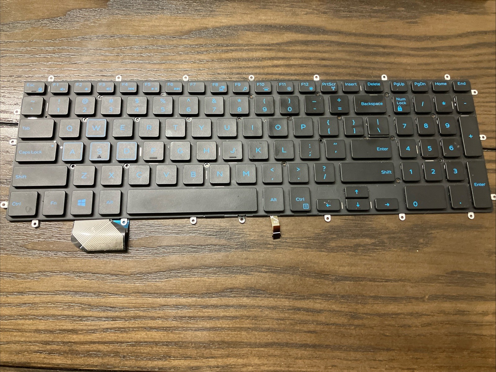 USED Backlit Keyboard For Dell G7 7590 w/ Blue Letters 0M6JTP FREE SHIPPING!!