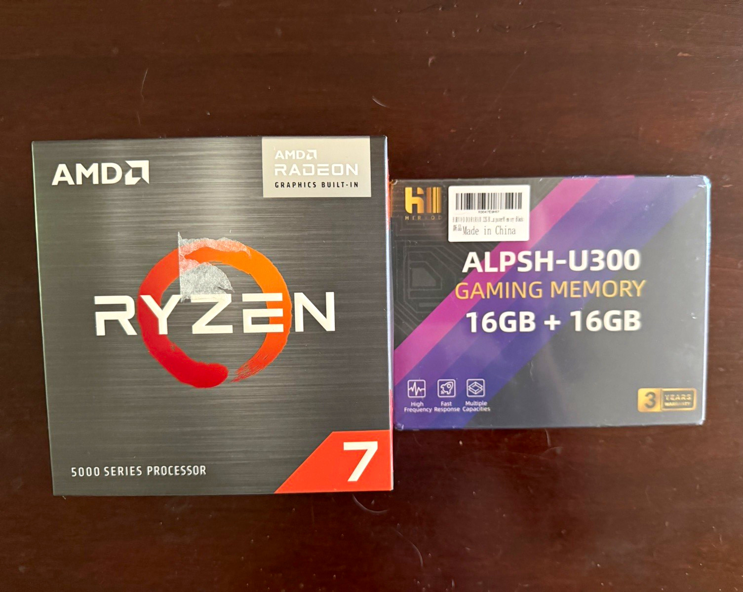 AMD Ryzen 7 5700G 8-Core 3.8GHz Socket AM4 Processor w/ Radeon Graphics 32gb RAM