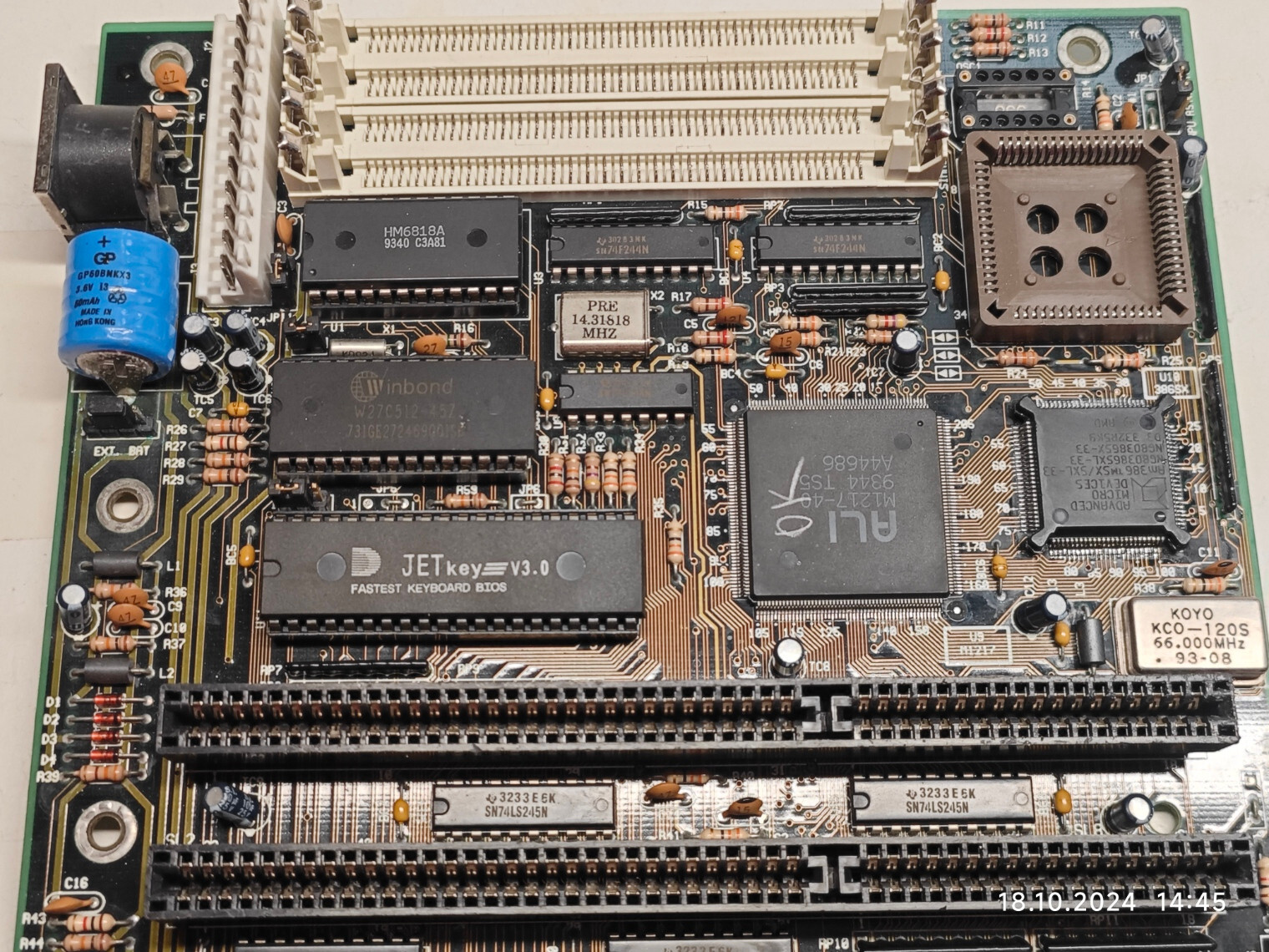 386 MICROMEDIA TECHNOLOGIES, INC 386AS Motherboard w SXL-33 CPU & 2 MB + Bonus
