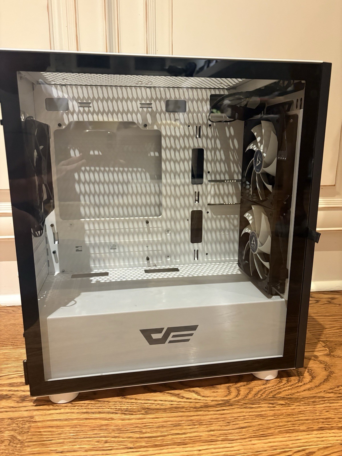 darkFlash DLM21 White Micro-ATX PC Case (with 3 Arctic Fans)