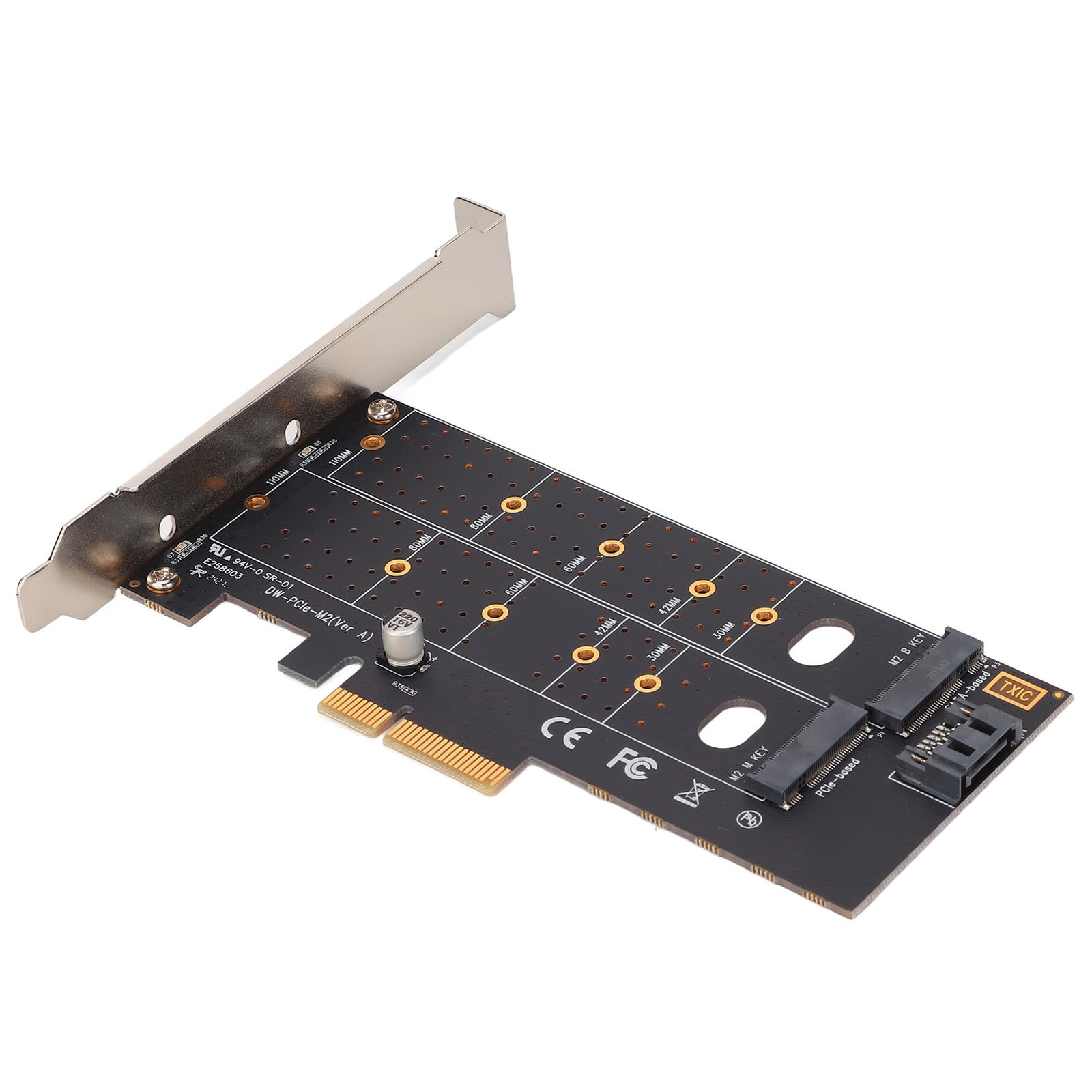 M.2 To Pcie Adapter PCB Porous Dual M.2 PCIE Adapter Expansion Card For SAT LIAH
