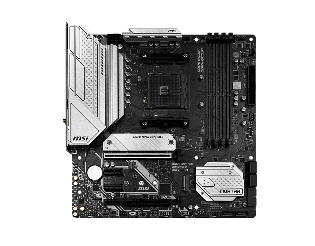 MSI MAG B550M MORTAR MAX WIFI DDR4 Support r7 5800x 3d AMD Ryzen 5000 Series