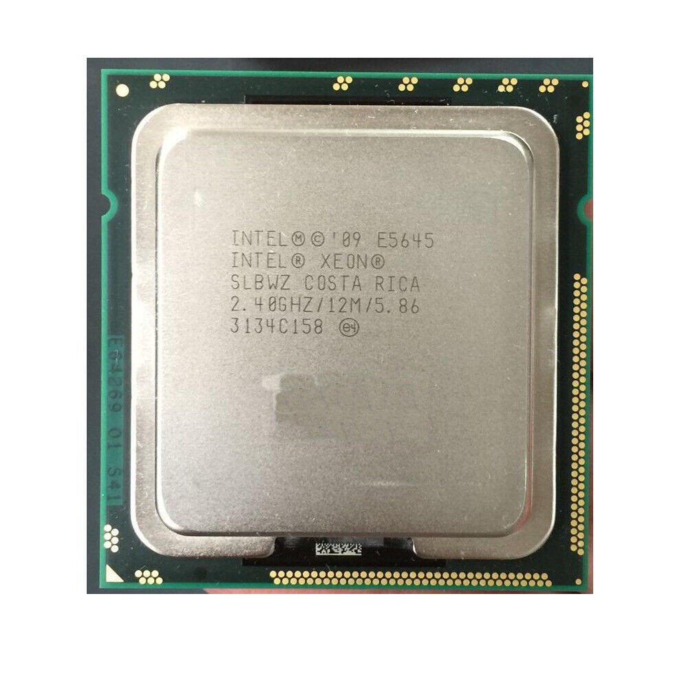 Intel Xeon E5645 SLBWZ 2.40 GHz Six Core LGA-1366 12 MB Server CPU Processor 80W