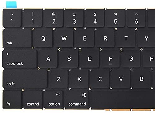 Willhom Keyboard US Layout Replacement for MacBook Pro Retina Display (Touch Bar