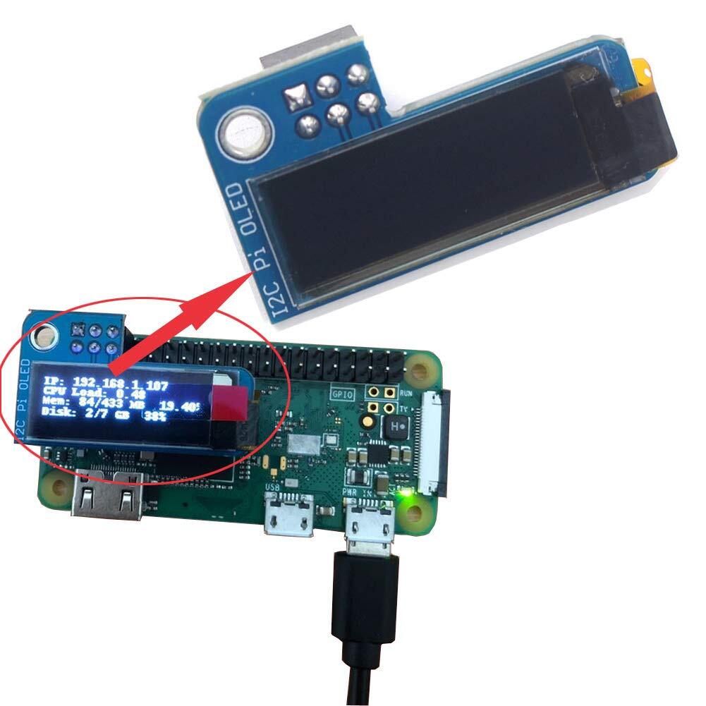 PiOLED 0.91inch I2C 128X32 SSD1306 OLED Display Module for Raspberry Pi White…