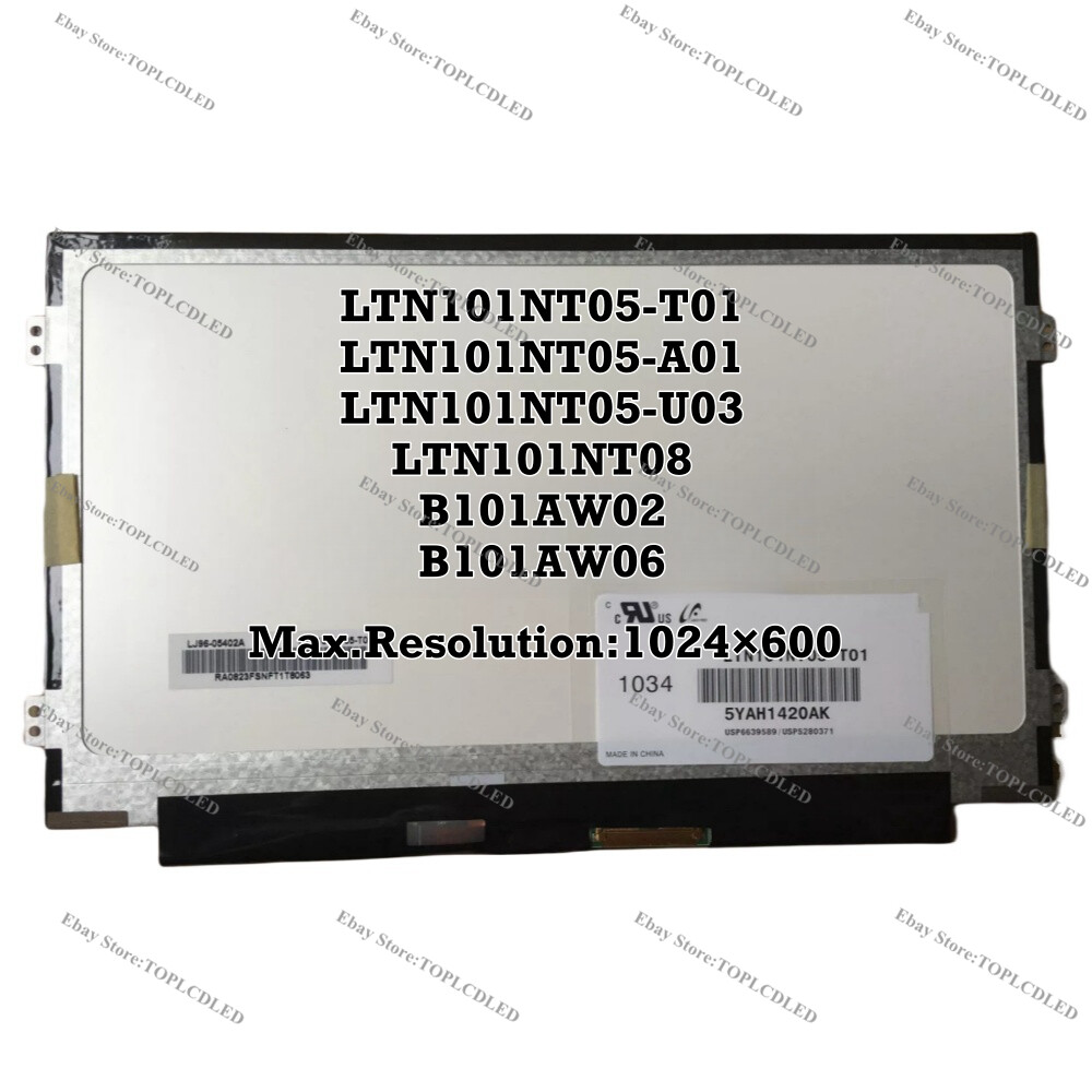 LTN101NT05-T01 LTN101NT05 A01 U03 LTN101NT08 B101AW02 B101AW06 10.1″ Slim LCD