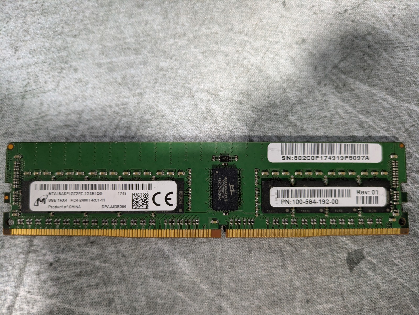 Micron DDR4 DIMM 8gb PC4-2400T