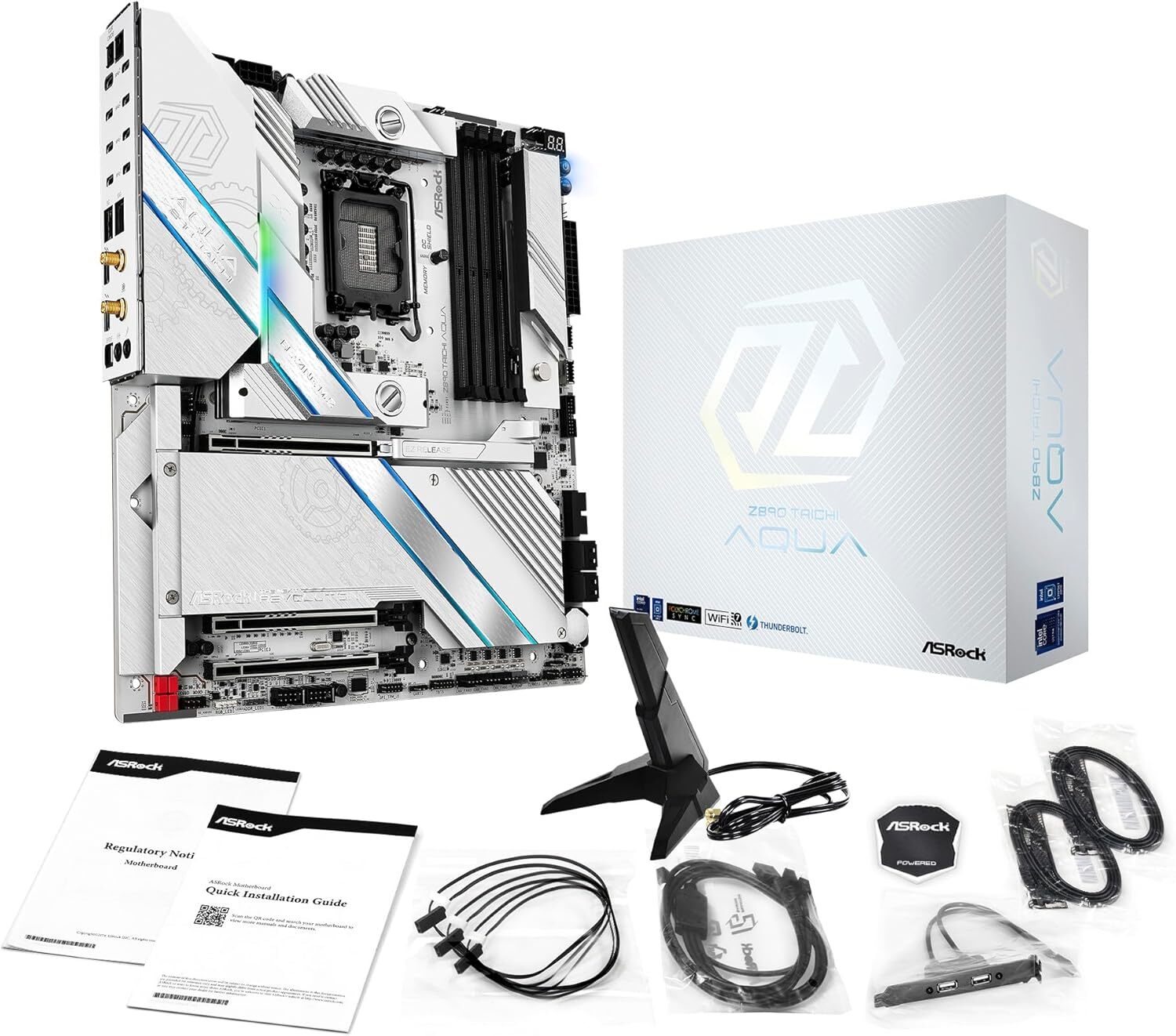 ASRock Z890 Taichi AQUA LGA 1851 Intel E-ATX DDR5 Motherboard White New