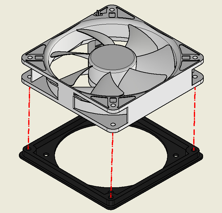 PC Fan Adapter – 92mm to 120mm