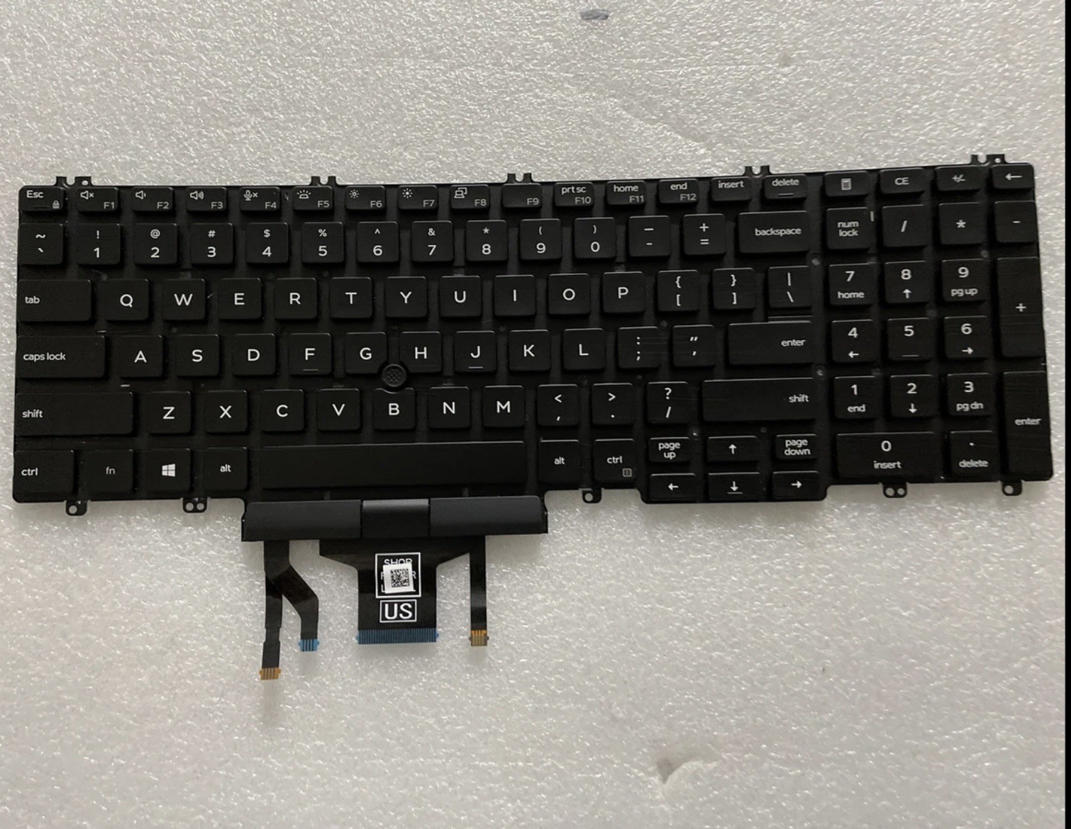 Genuine Dell Latitude 5500 5501 5510 5511 US Backlit keyboard MMH7V 0MMH7V M45