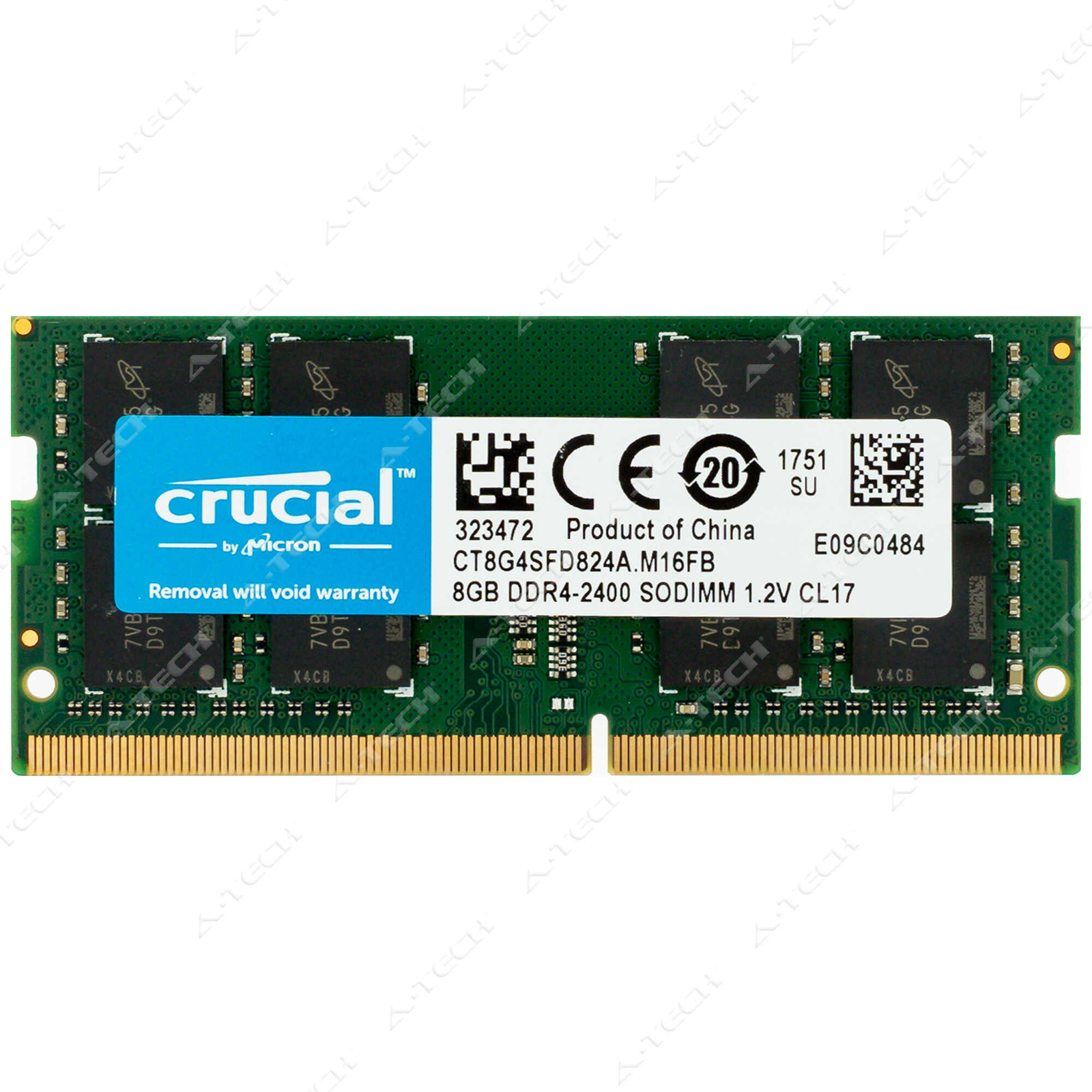 Crucial 8GB DDR4 2400 MHz PC4-19200 SODIMM Laptop Memory RAM 1x (CT8G4SFD824A)