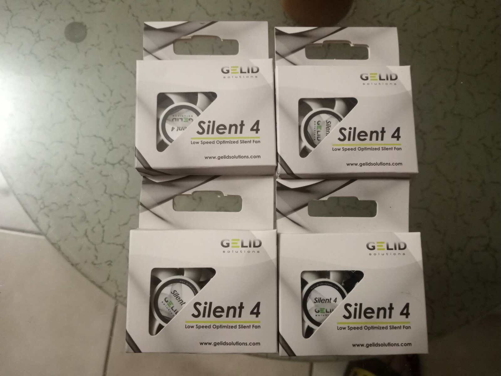 Gelid Solutions Silent 4 40mm x 40mm x 10mm Fan (FN-SX04-42) lot of 4