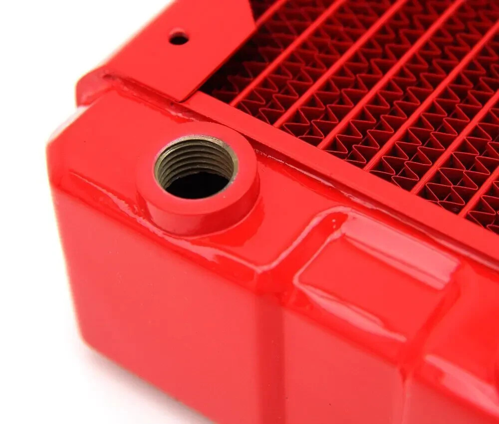 Black Ice Nemesis 240GTX® Dual-Core Xtreme Profile Radiator – Red