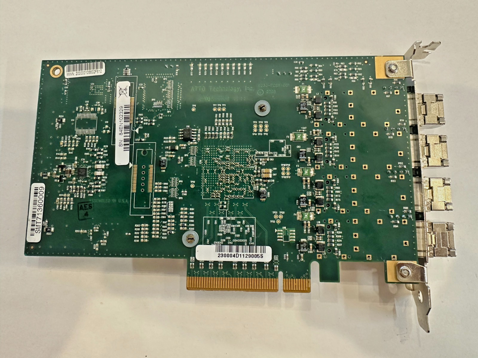ATTO Technology FC84EN 4 Port 8GB Fibre Channel PCIe Card B4/E1/E1