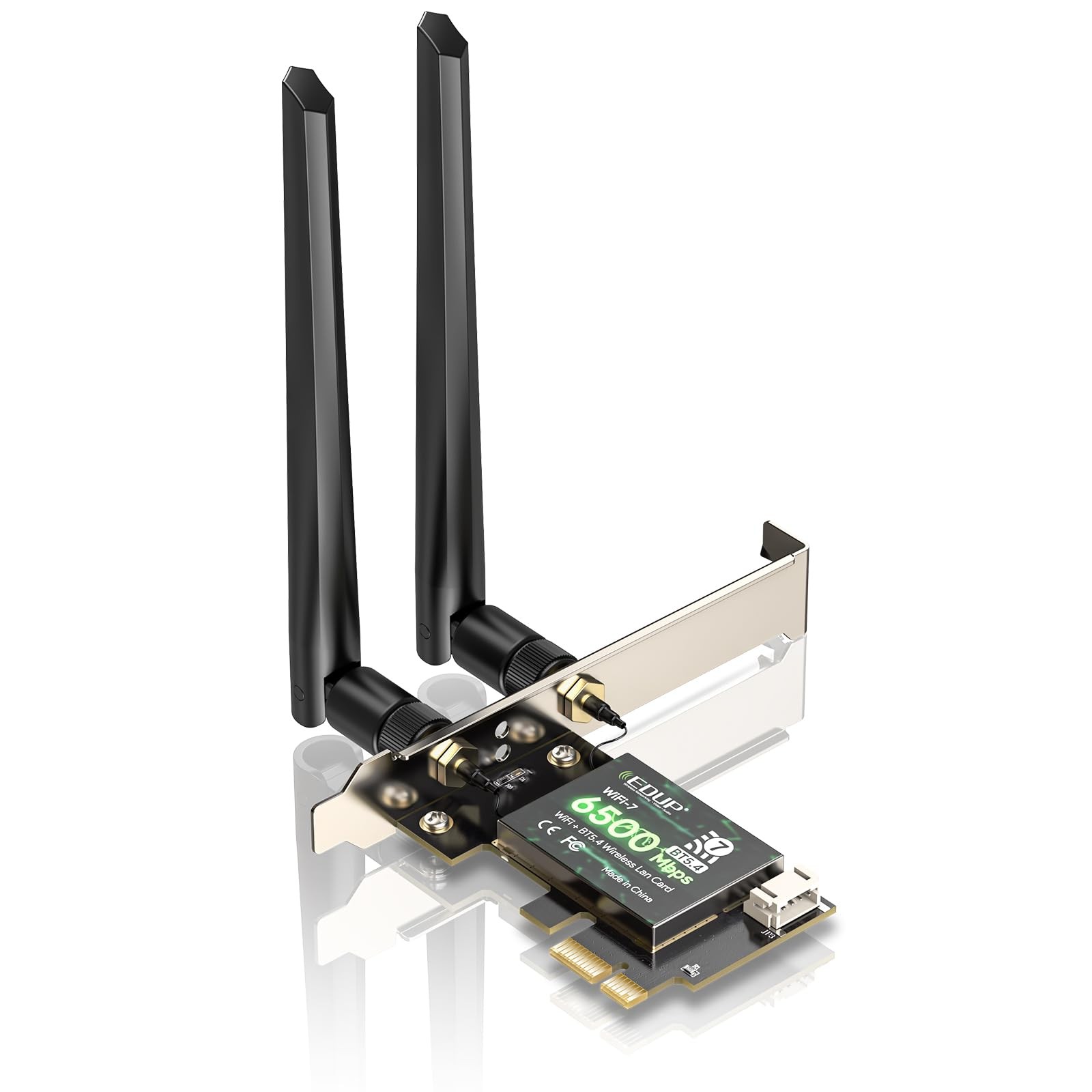 EDUP® PCIE WiFi 7 Card BE6500 Wi-Fi 7 Wireless Network 7 Card, Black