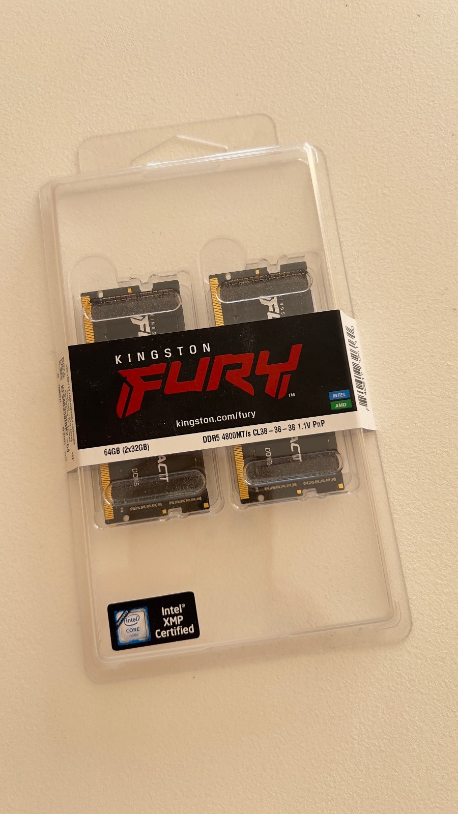 Kingston FURY Impact 64GB (2 x 32GB) PC5-38400 (DDR5-4800) SO-DIMM Memory…
