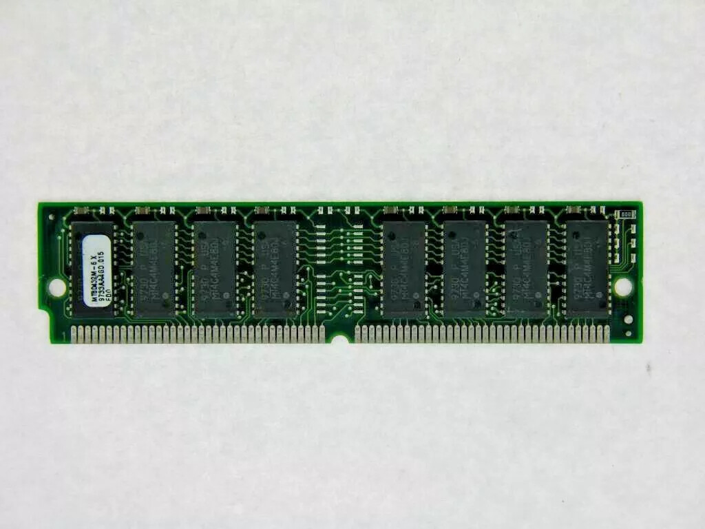LOT OF 10 MICRON 16MB 4×32 EDO 72PIN SIMM 2K 5V NON-ECC MT8D432M-6 X