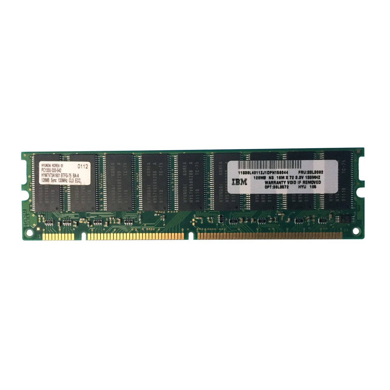 IBM 33L3082 128MB PC133 3.3V SDRAM ECC FOR XSERIES