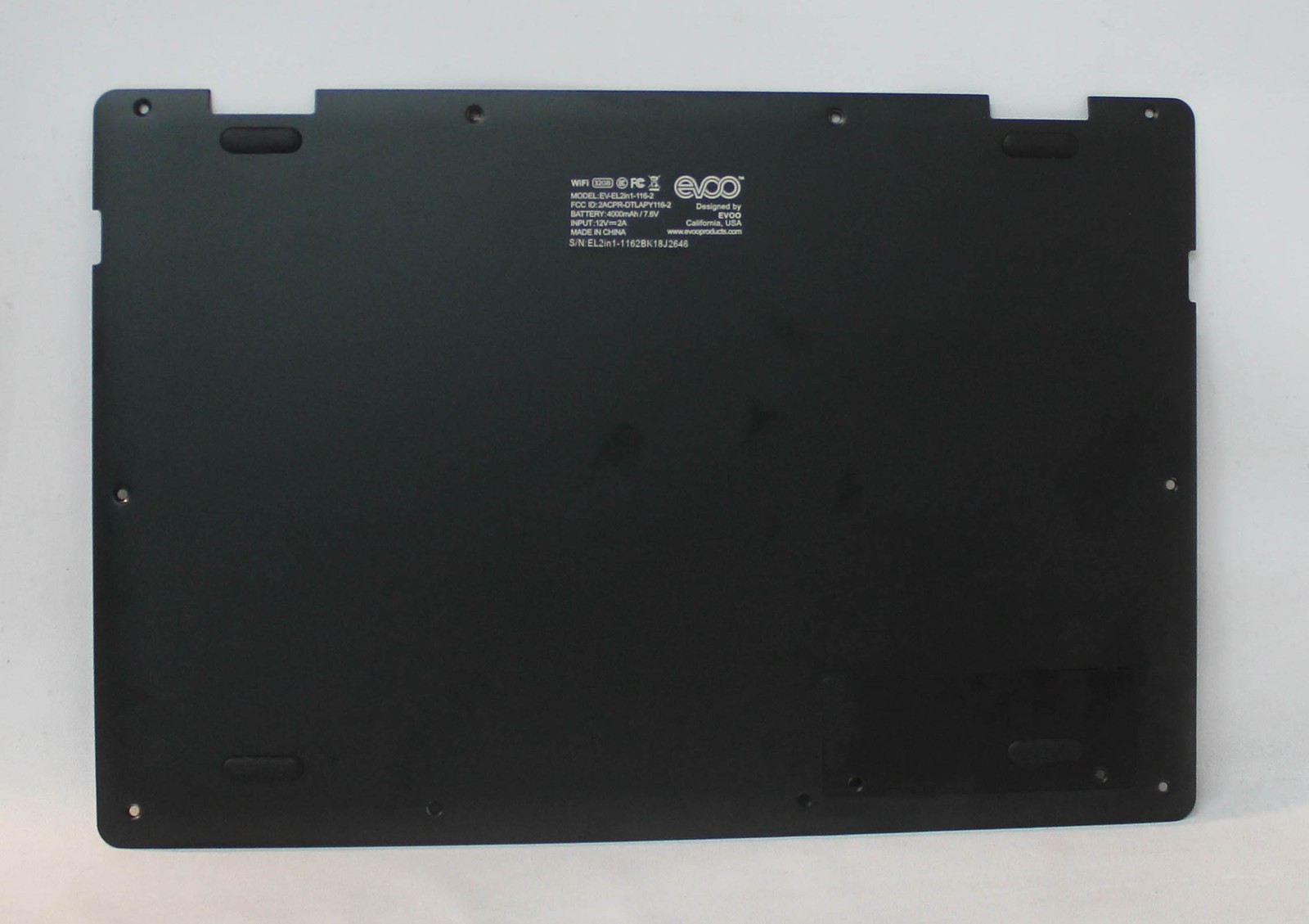 EV-EL2IN1-116-2-BK-BASE EVOO BOTTOM BASE COVER EV-EL2IN1-116-2-BK «GRADE A»