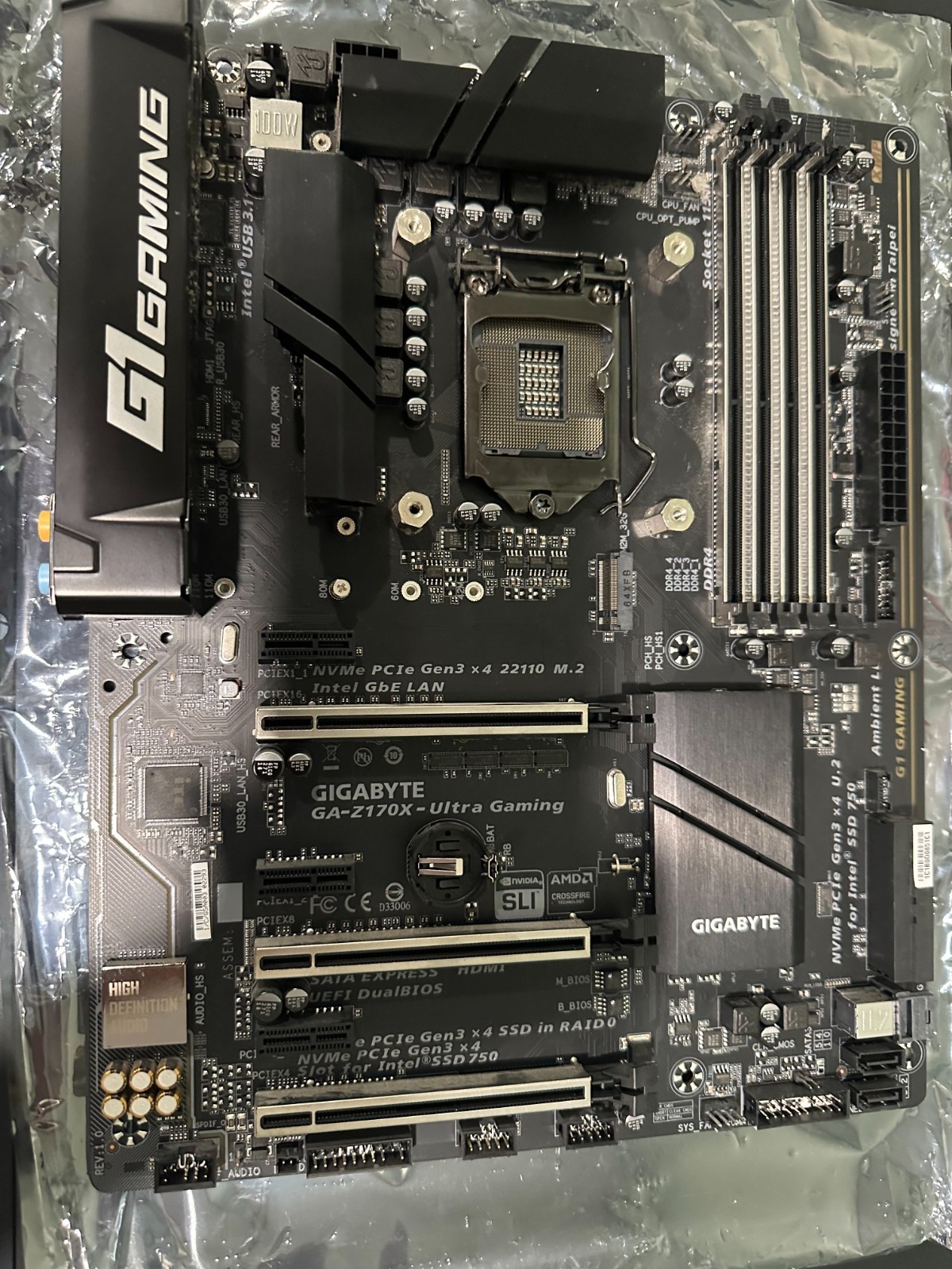 GIGABYTE GA-Z170X-Ultra Gaming Motherboard – Tested/Working