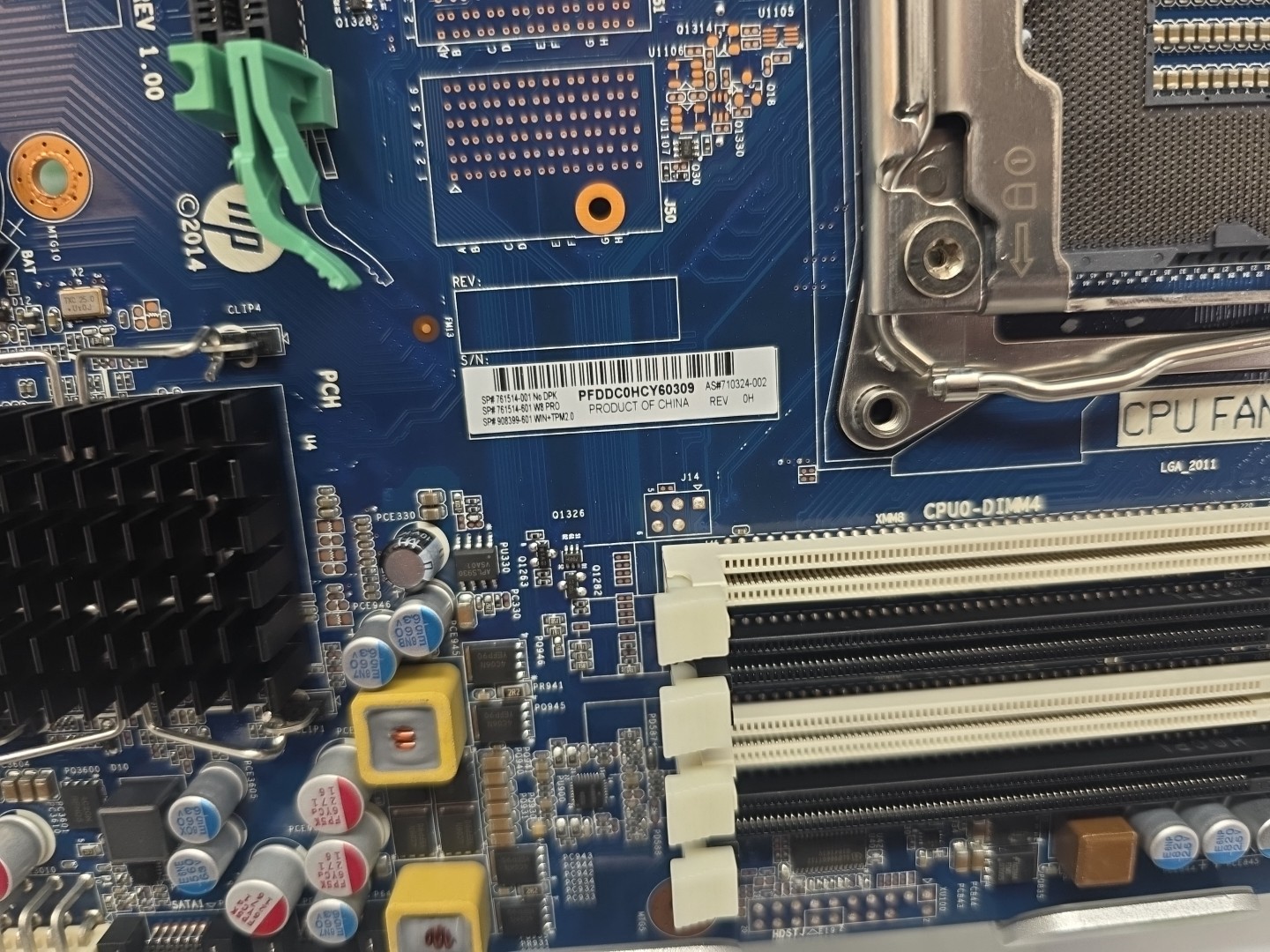HP 761514-001 Socket 2011 V3 Workstation Motherboard – Tested good
