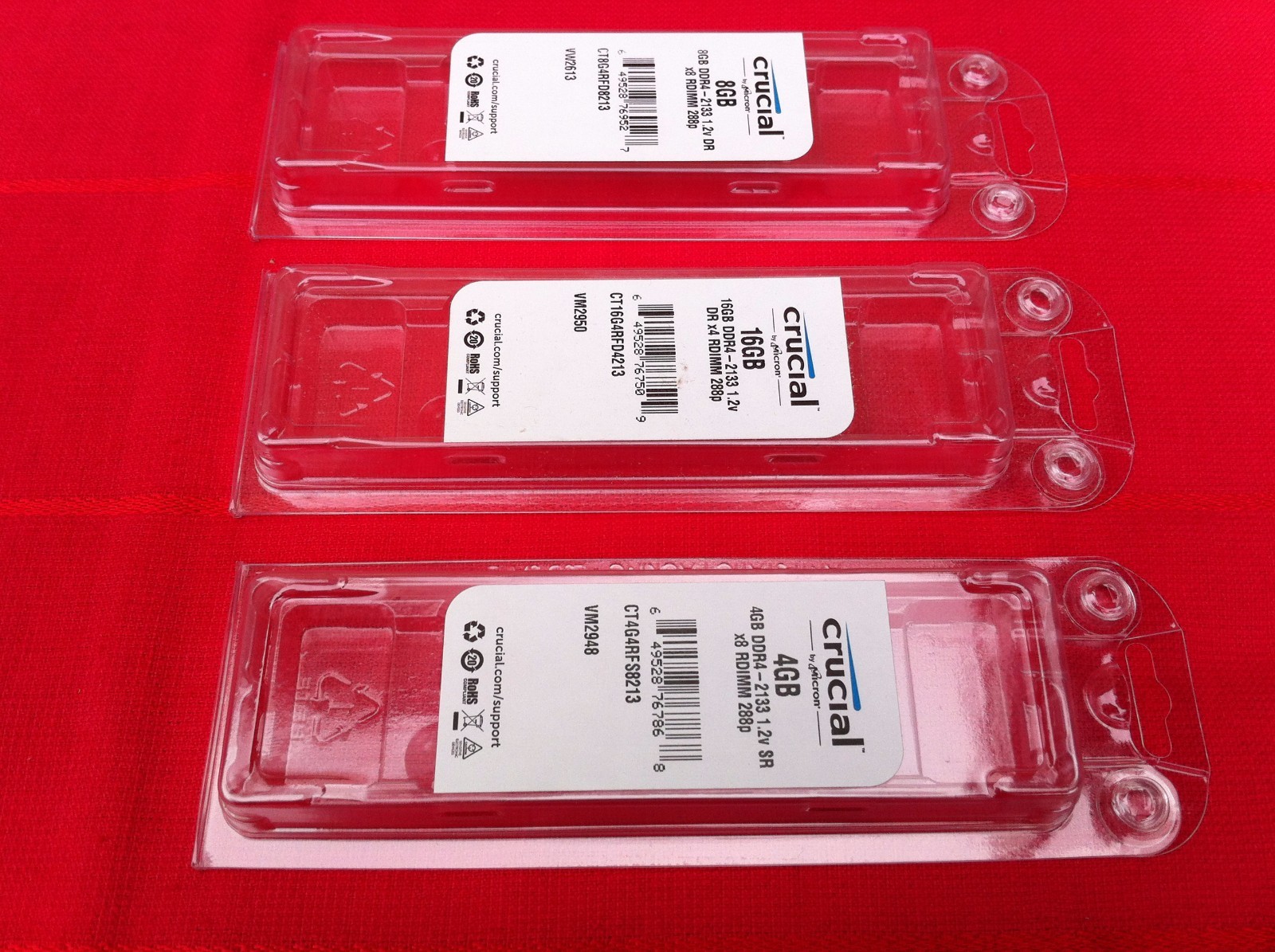 50 Pcs DDR4 PC4 Memory Clam Shell Case for DIMMs Anti Static ESD ,ORIGINAL