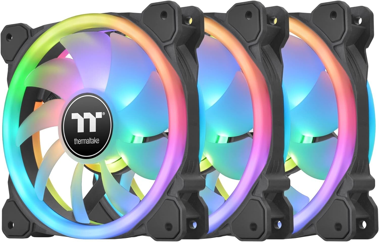 [3-Pack] RGB LED Computer Case Fan PC Cooling Fan 120mm Addressable RGB MB Sync