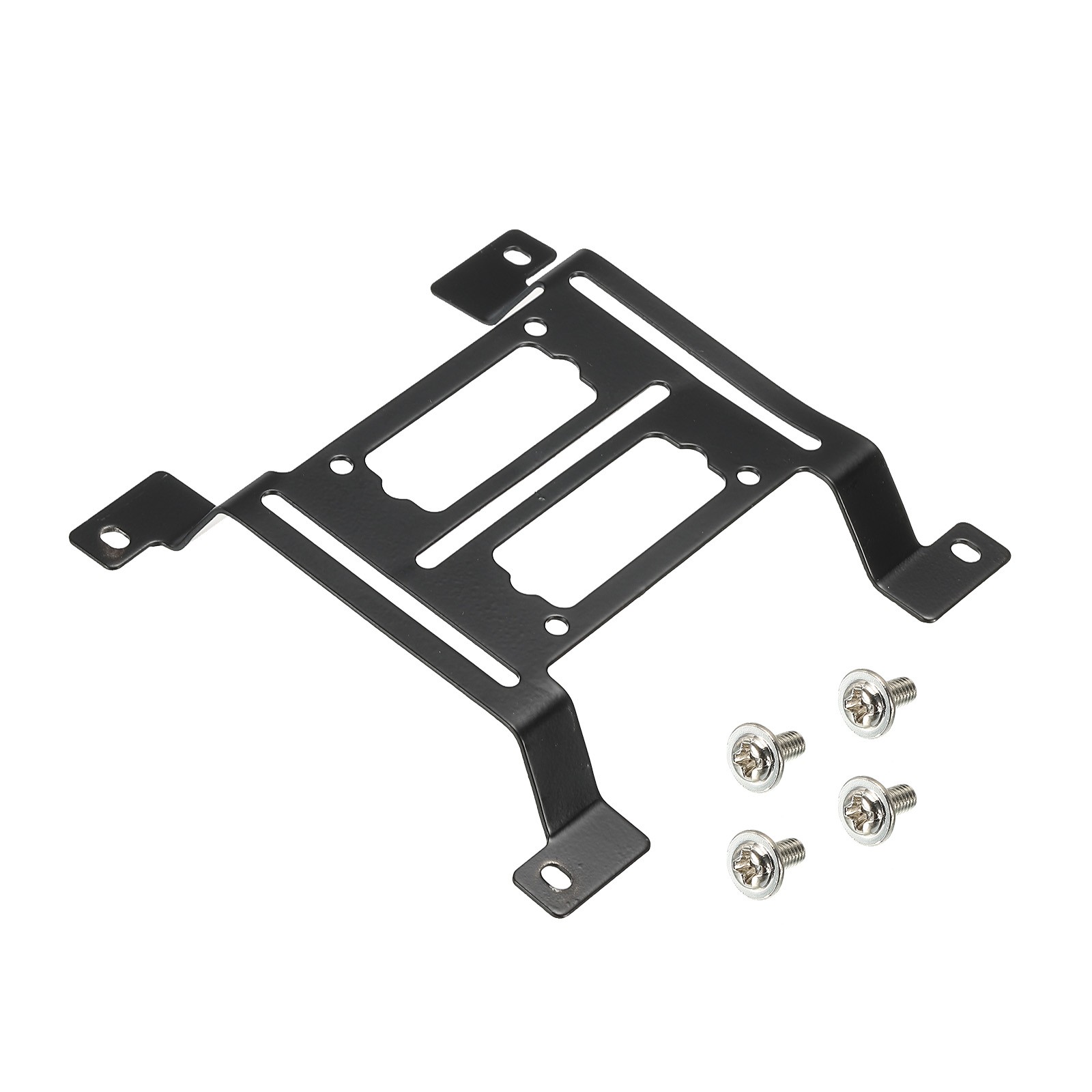 Water Cooling Pump Radiator Support, Arched Water Pump Bracket 116×115mm Black