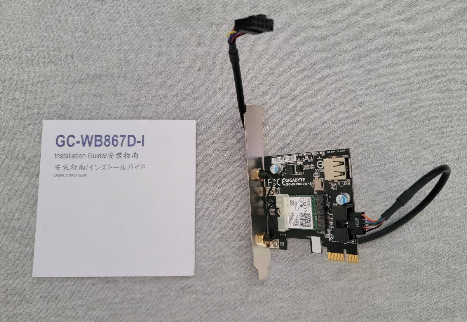 Gigabyte GC-WB867D-I REV Bluetooth 4.2 Wireless Dual Frequency 2.4Ghz-5.8Ghz…