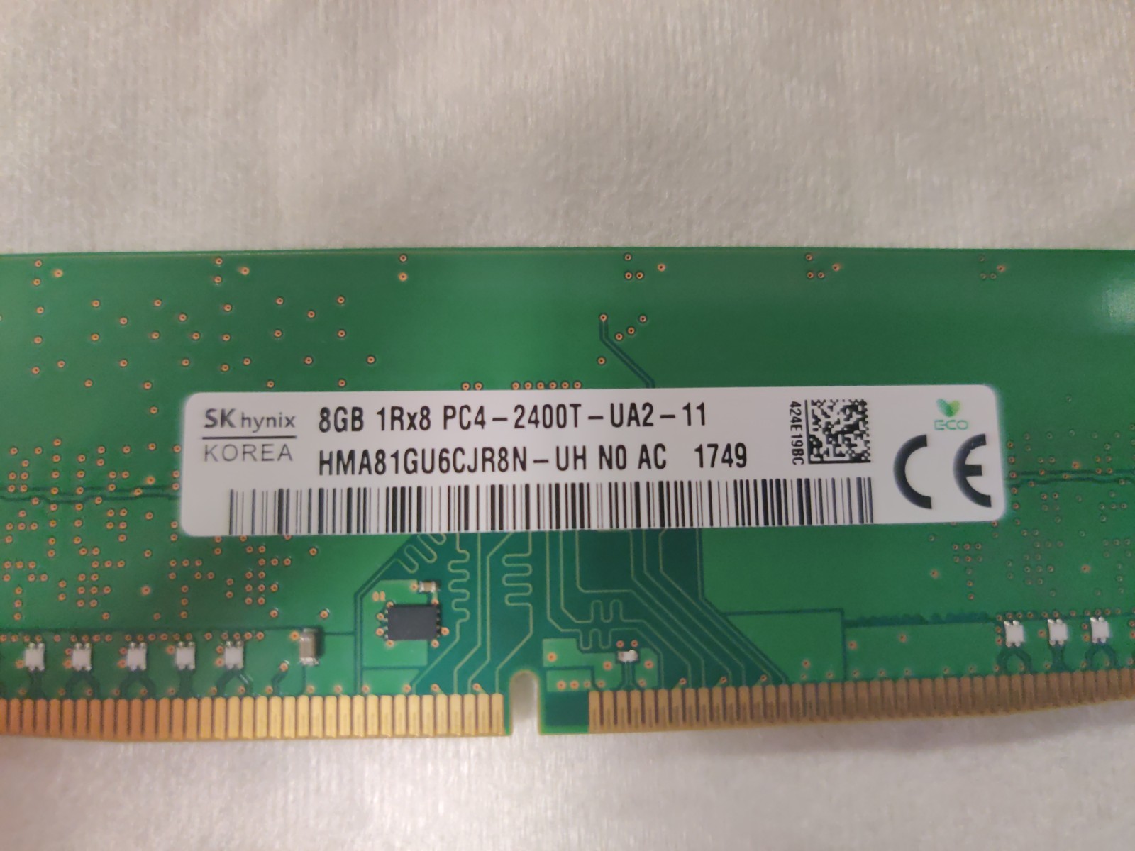 8GB DDR4 Desktop RAM PC4-2400T-UA2-11 SK hynix HMA81GU6CJR8N-UH N0 AC